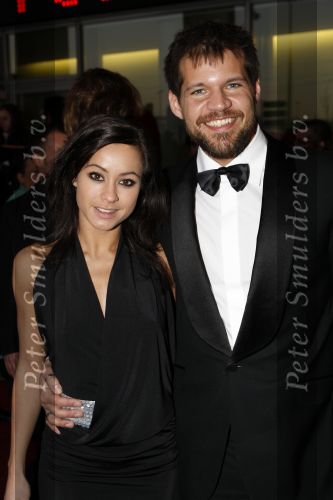 Rotterdam 16 december 2007
premiere Evita in het nieuwe Luxor theater. Rene v Kooten met vriendin
