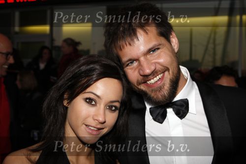 Rotterdam 16 december 2007
premiere Evita in het nieuwe Luxor theater. Rene v Kooten met vriendin