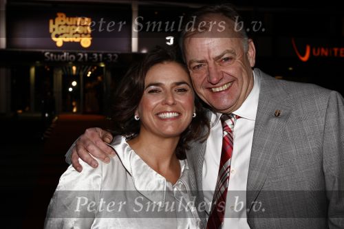 Hilversum 5 maart 2009
Uitreiking van de gouden harpen in studi 21. Riny Schreijenberg met vrouw
Peter Smulders bv