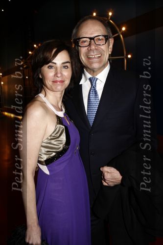 Hilversum 5 maart 2009
Uitreiking gouden buma harpen in studi 21. Rob de Nijs met zijn vrouw Henriette
Peter Smulders bv