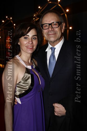 Hilversum 5 maart 2009
Uitreiking gouden buma harpen in studi 21. Rob de Nijs met zijn vrouw Henriette
Peter Smulders bv