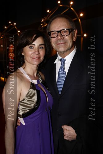 Hilversum 5 maart 2009
Uitreiking gouden buma harpen in studi 21. Rob de Nijs met zijn vrouw Henriette
Peter Smulders bv
