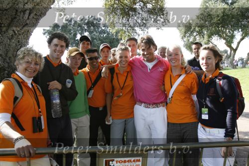 4 November 2007 Valderrama Golfclub ( Spanje )
Finaledag Volvo Masters Seizoen 2007
Robert Jan Derksen (38e en totaal verdiend 809.000 euro )
RJ met een deel van de Ned. Selktie die op bezoek was