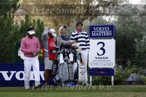 Robert Jan Derksen tijdens DE Volvo Masters finale 2007 op Valderrama