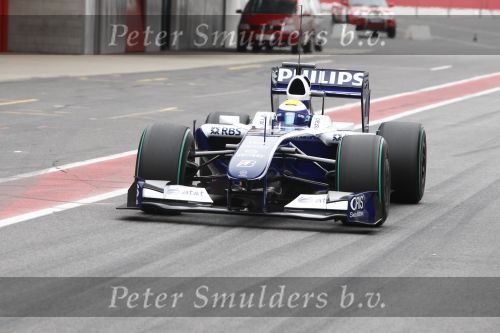 Barcelona 11 maart 2009
Robert Kubica tijdens formule 1 test voor het BMW team.
Peter Smulders bv