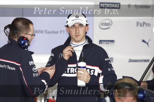 Barcelona 11 maart 2009
Robert Kubica tijdens formule 1 test voor het BMW team.
Peter Smulders bv