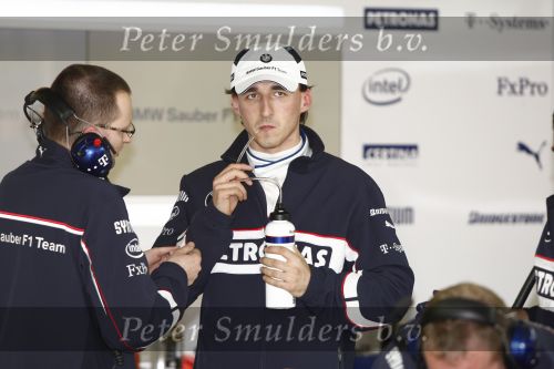 Barcelona 11 maart 2009
Robert Kubica tijdens formule 1 test voor het BMW team.
Peter Smulders bv