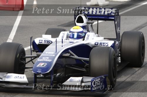 Barcelona 11 maart 2009
Robert Kubica tijdens formule 1 test voor het BMW team.
Peter Smulders bv