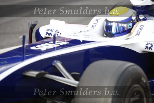 Barcelona 11 maart 2009
Robert Kubica tijdens formule 1 test voor het BMW team.
Peter Smulders bv