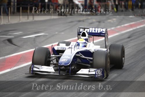 Barcelona 11 maart 2009
Robert Kubica tijdens formule 1 test voor het BMW team.
Peter Smulders bv