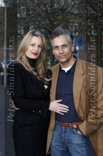 Amsterdam, 9 April 2009 Robert Schoemacher met zijn vrouw Claudia Schoemacher