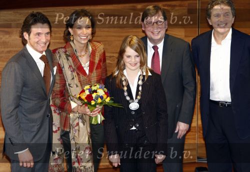 Amsterdam 2 februari 2008
Prinses Marilene en Prins Maurits openen het Ronald Mc Donald speelhuis in het VU ziekenhuis.Robert ten Brink