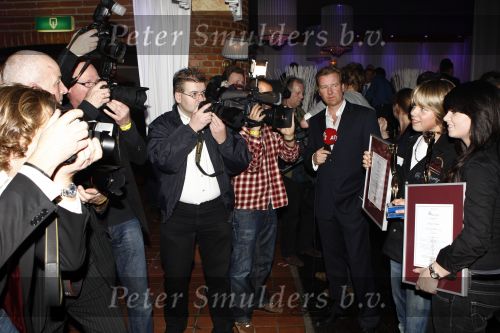 Uitgeest 16 januari 2008
Nieuwjaarsreceptie Henk Geels in Bob\'s place. Roxeanne Hazes met Andre jr en Rachel hazes