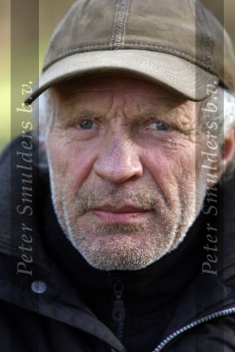 Swalmen, 25 Januari 209 Oud bokser Rudi Lubbers bij zijn caravan
Foto Peter Smulders BV