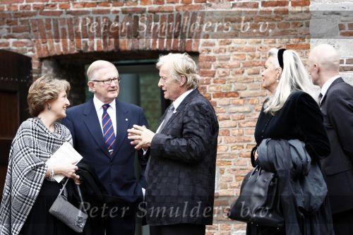Wassenaar 3 april 2008
Herdenkingsdienst soldaat van oranje Erik Hazelhoff  in kerk wassenaar. Prin ses Margriet Pieter v Vollenhoven  en Rutger Hauer met zijn vrouw