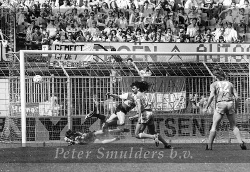 1986 Feyenoord-PSV met o.a. Joop Hiele, Ruud Gullit