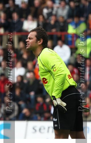 Eindhoven, 13 April 2008 Kampioenswedstrijd PSV-FC Twente, eindstand 1-1 Seizoen 2007/2008. PSV daardoor nog niet kampioen.
Sander Boschker