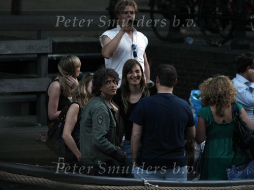 Amsterdam 9 mei 2008
Sander Vahle met een vriendin en Menno Kohler met zijn vriendin samen varend in een sloep op de grachten