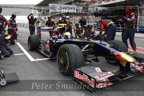 Barcelona 11 maart 2009
Test dag voor de formule 1 teams op het circuit van Barcelona. Sebastian Buemi in een Red Bull Torro Rosso
Peter Smulders bv