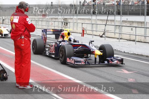 Barcelona 11 maart 2009
Test dag voor de formule 1 teams op het circuit van Barcelona. Sebastian Vettel
Peter Smulders bv