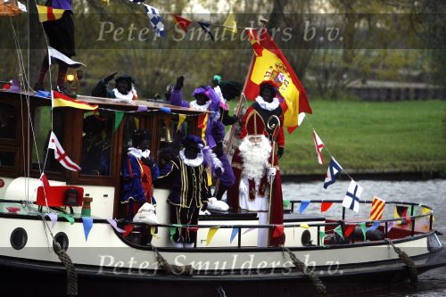 Sinterklaas op de stoomboot