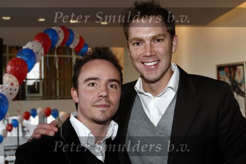 Tilburg 25 januari 2009
Premiere High school musical in schouwburg Tilburg. Sipke Jan Bousema met vriend
Peter Smulders bv