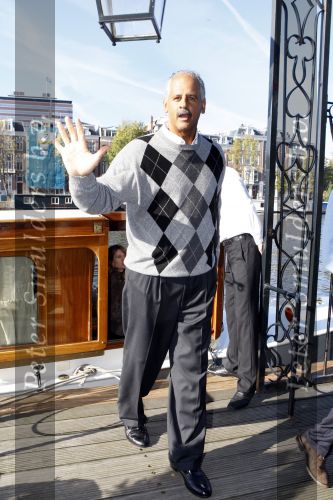 Amsterdam 14 oktober 2007
Stedman Graham ( ex Ophrah Winfrey op bezoek in Nederland. Hij ging varen met boot door de amsterdamse grachten en Golfen.