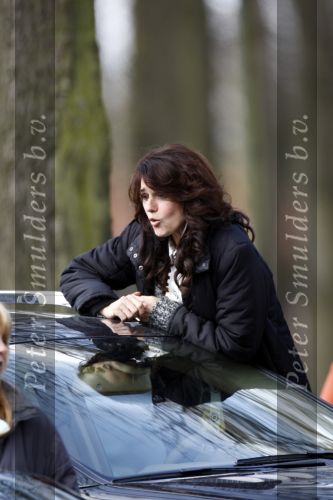 Laren 14 april 2008
Opnames Gooische vrouwen  met Linda de Mol Susan Visser Tjitske Reidinga en Alex Klaasen. Ze rijden in Gooische vrouwen met Linda de Mol haar porsche cabrio.