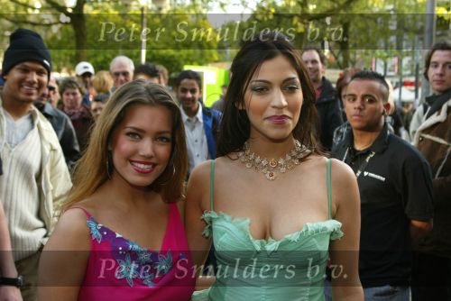 14 Mei 2002 Amsterdam escape verkiezing 100 Lekkerste vrouwen van de wereld 
Sylvie v d Vaart en Touriya