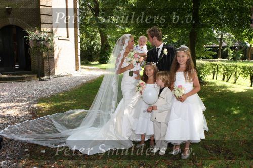 Nuenen, 9 Augustus 2008
Trouwen Tanja Jess en Charly Luske met hun kinderen
