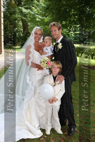 Nuenen, 9 Augustus 2008
Trouwen Tanja Jess en Charly Luske met hun kinderen
