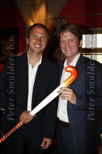 Amstelveen 21 mei 2008
Olympische Lunch Princess waar de T14 hockeystick van Princess wordt gepresenteerd. Prins Pieter Christiaan en Teun de Nooijer