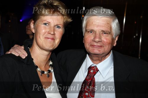Hilversum 28 januari 2008
Uitreiking van de gouden beelden in het gebouw van beeld en geluid. Theo Reitsma met zijn vrouw