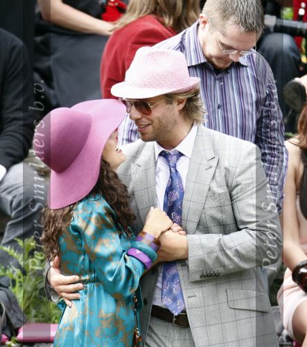 Amsterdam 18 juli 2008
Thijs Romer en Katja Schuurman bij trouwen van Birgit Schuurman en haar man Arne.