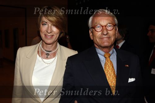 Amsterdam 13 september 2008
Modeshow Mart Visser in het Hilton hotel. 
Tineke de Groot met vriend .. Fabius