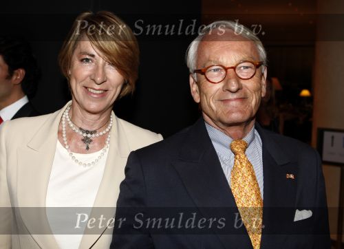 Amsterdam 13 september 2008
Modeshow Mart Visser in het Hilton hotel. 
Tineke de Groot met vriend .. Fabius