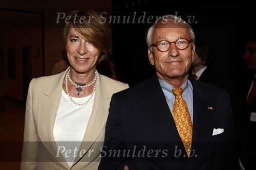 Amsterdam 13 september 2008
Modeshow Mart Visser in het Hilton hotel. 
Tineke de Groot met vriend .. Fabius