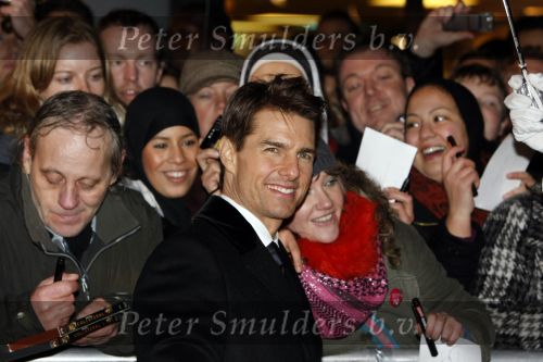 Amsterdam 22 januari 2009
Premiere Valkyrie in Tuschinski 
Tom Cruise veel op de foto met zijn fans
