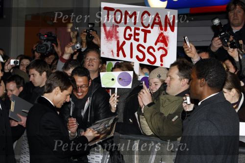 Amsterdam 22 januari 2009
Premiere Valkyrie in Tuschinski 
Tom Cruise veel op de foto met zijn fans