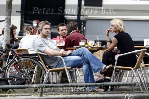 Amsterdam 23 mei 2009
Victor Reinier met zijn (ex) vriendin Kim Petit op een terrasje.
Peter Smulders bv