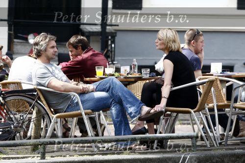Amsterdam 23 mei 2009
Victor Reinier met zijn (ex) vriendin Kim Petit op een terrasje.
Peter Smulders bv