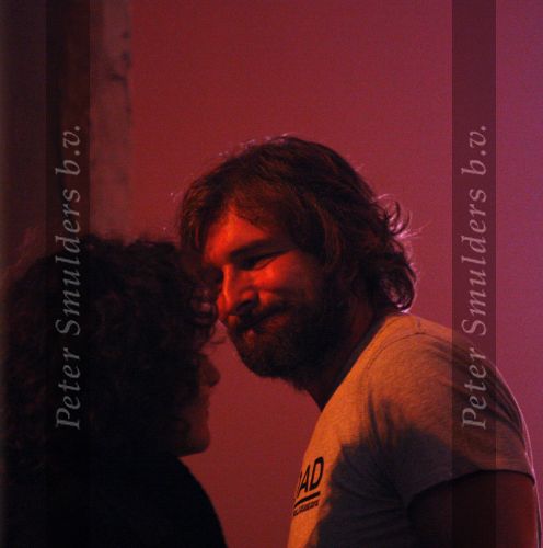 Amsterdam 28 januari 2008
Victor Reinier met baard  bij modeshow van Simone v Trojen samen met zijn dochter en een vriendin.