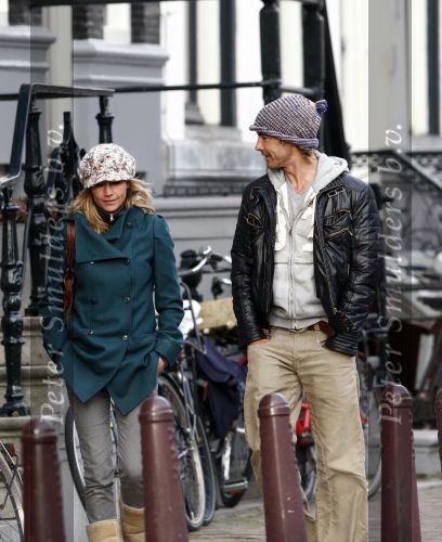 Amsterdam 30 januari 2008
Wendy v Dijk en Chris Zegers aan het winkelen in Amsterdam.