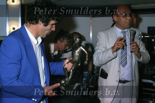 Rotterdam, 4 juni 1983
Afscheid Willem v Hanegem voetbalwedstrijd met FC Feyenoord tegen het Nederlands elftal van 1974
Kees Jansma