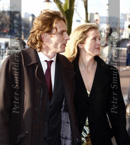 Amsterdam 1 februari 2008
Feest koningin Beatrix en Prinses Margriet voor hun 70e en 65e verjaardag in Carre.
Willemijn Verloop met vrouw