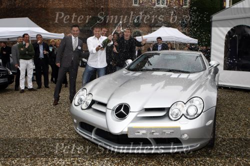 Breukelen 5 april 2008
Mercedes dealer stern presenteert nieuwe modellen bij ksteel Neijenrode. Koertjan de Bruijn Winston Post Edsilia Rombley en Arnoud Zuijdendorp bij mercedes mc Claren slr
Peter Smulders bv