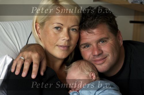 Zaandam 10 juli 2008
Wolter Kroes en Tessa Kroes met hun zoon Thomas in het ziekenhuis.