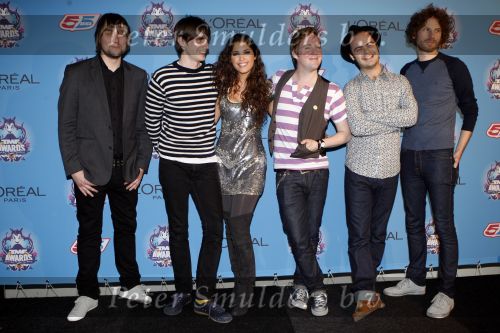 Amsterdam 27 oktober 2007
Uitreiking tmf awards in de heineken music hall. Yolanthe Cabau v Kasbergen met Kaiser Chiefs