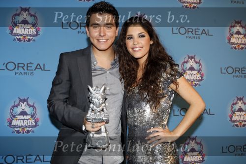 Amsterdam 27 oktober 2007
Jan Smit wint TMF award voor beste zanger en Yolanthe Cabau v Kasbergen is er bij in de heineken music hall.