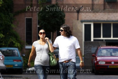Dordrecht 26 augustus 2007
Yordi Breukhoven met zijn zwangere vroyw Joyce Breukhoven.